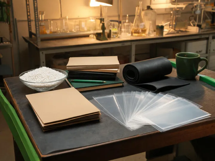 Polymer pellets and lab samples